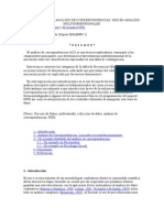 Introducción Al Análisis de Correspondencias-Uso en Análisis Multidimensionales.