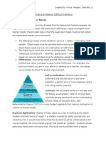 Bandura and Maslow Handout