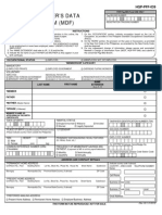 Member's Data Form (MDF, Hqp-pff-039, V04.1)