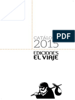 Catálogo Ediciones El Viaje Octubre 2015