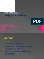 Lab Activity 4 Polysaccharides