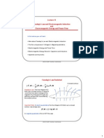 Faraday's Law and Electromagnetic Induction and Electromagnetic Energy and Power Flow