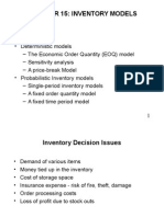 Inventory Models Ma Economics