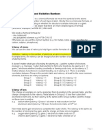 Formulae and Oxidation Numbers