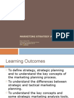 Marketing Strategy and PLanning