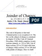 Joinder of Charges