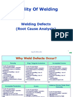 WELDING-Root Cause For Defects