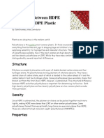 HDPE Vs LDPE Article