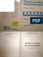 Teoría y Técnica de Psicoterapias 