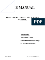 Ooad Lab Manual 