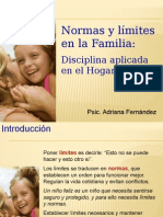 Normas y Límites en La Familia: Disciplina Aplicada en El Hogar