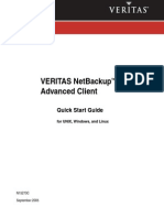 Veritas Netbackup 6.0 Advanced Client: Quick Start Guide