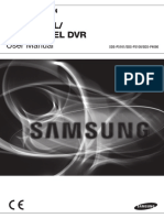 Samsung 8 Channel SD DVR Sdr4100 Users Manual 283277