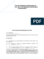 Procedimiento de Embargo Inmobiliario en Virtud de La Ley 189