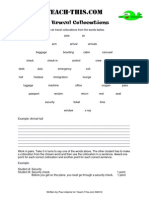 Air Travel Collocations