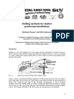 Drilling Methods For Shallow Geothermal Installations