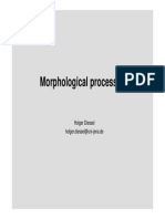 Morphological Processes: Holger Diessel Holger - Diessel@uni-Jena - de