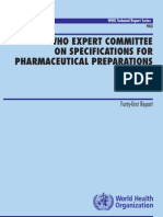 WHO Techmical Report Series No-943 Pharma Preparations 2007