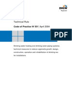 Technical Rule April 2004: Code of Practice W 551