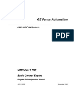 Gfk1305B - CIMPLICITY HMI Basic Control Engine Program Editor Operation Manual