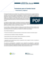 Programa Promotores Territoriales para El Cambio Social