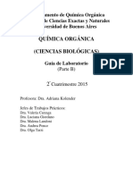 Guía de Laboratorio - Química Orgánica para Biología - Parte B