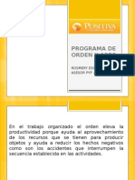 Programa de Orden y Aseo Positiva