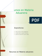 Recursos en Materia Aduanera