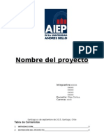 Pauta Informe Idea de Proyecto Jp&Isa