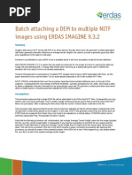 Batch Attaching A DEM To Multiple NITF Images Using ERDAS IMAGINE 9.3.2