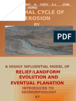 Normal Cycle of Erosion: W.M.Davis