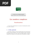 MATHEMATIQUES Terminale COMPLEXES Transformations