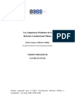 Las Asignaturas Pendientes de La Reforma Constitucional Chilena - Javier Couso y Alberto Coddou