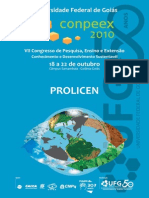 PROLICEN - VII Congresso de Pesquisa Ensino e Extensao-Conhecimento e Desenvolvimento Sustentavel