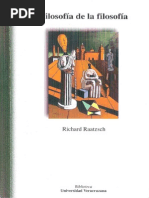 Raatzsch Richard - Filosofia de La Filosofia PDF