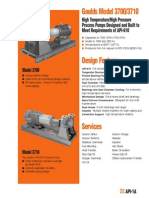 Goulds Model 3700/3710: High Temperature/High Pressure Process Pumps Designed and Built To Meet Requirements of API-610