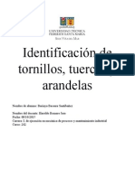 3 - Identificaciòn de Tornillos, Tuercas, Arandelas y Seguros