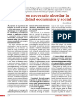 El Niño: Es Necesario Abordar La Vulnerabilidad Económica y Social