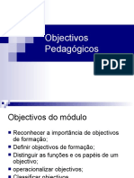 Objectivos Pedagógicos