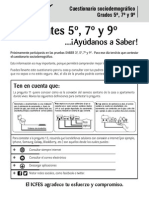 Cuestionario Sociodemografico - 5 7 Y - 9