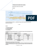 Criterios de Tension de Arrastre