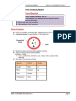 Dbs1012 Chapter 1 Physical Quantities and Measurement