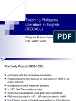 7 Teaching Philippine Literature in English