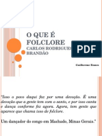 O Que É Folclore - Slides