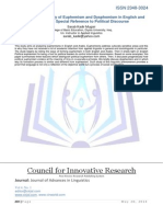 A Comparative Study of Euphemism and Dysphemism in English and Arabic With Special Reference To Political Discourse