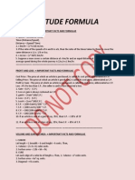 Aptitude Formulas