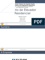 Projeto de Elevador Residencial 