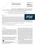 Antioxidant Activity and Hepatoprotective Activity of Aqueous Extract of Bulb in Ethanol Induced Liver Damage in Wistar Rats