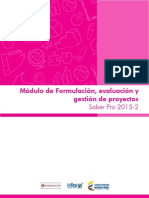 Modulo de Formulacion Evaluacion y Gestion de Proyectos Saber Pro 2015 2