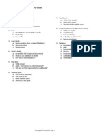 Laying The Foundation - Complete Outline